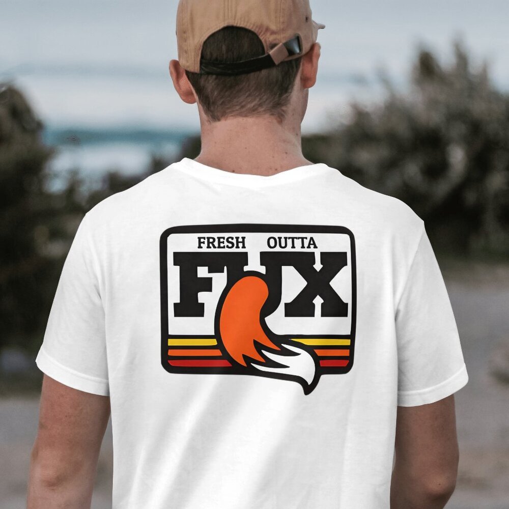 Fresh Outta Fux Men’s Funny Humorous T-shirt White 100% Cotton